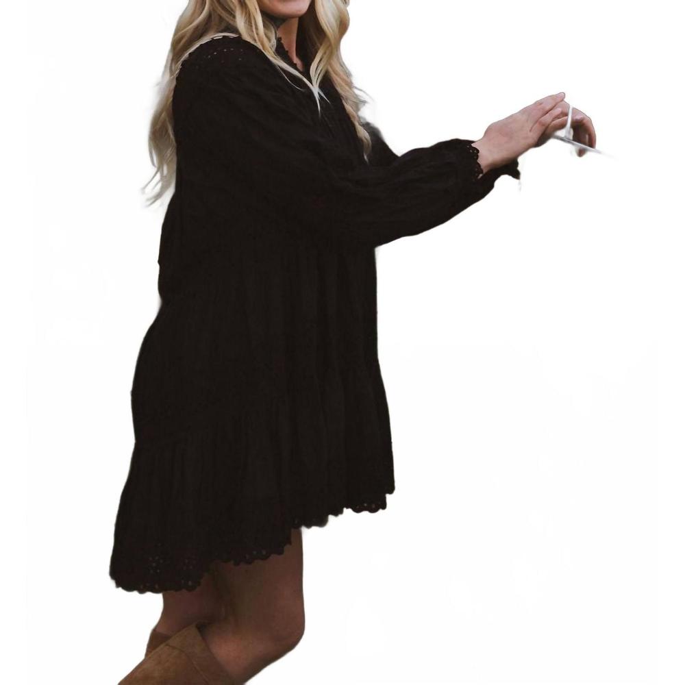 NEW SOFIE THE LABEL violet mini dress in black - Picture 2 of 5